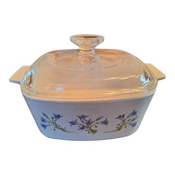 CorningWare Blue Dusk Covered Casserole Dish 1.5L with Pyrex Lid USA 1994 CLEAN - Picture 2 of 11